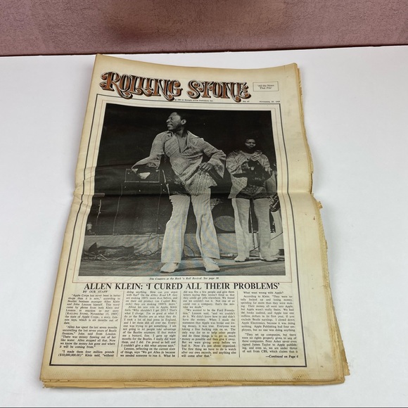 Vintage Rolling Stone Magazine Bob Dylan November 29, 1969 Music Art History - Picture 5 of 5